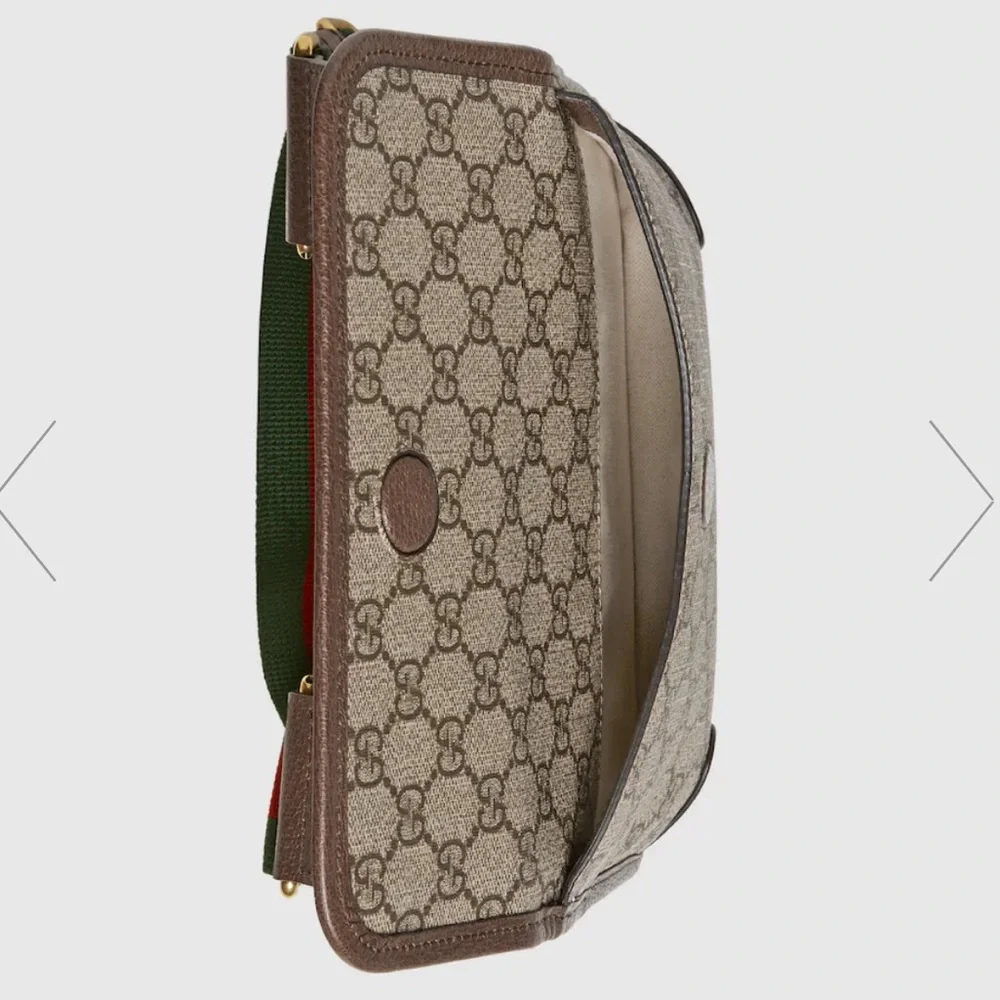 ⚡️Gucci Neo GG Supreme Crossbody Small Messenger Bag with Stripe Canvas Strap - Picture 5 of 16